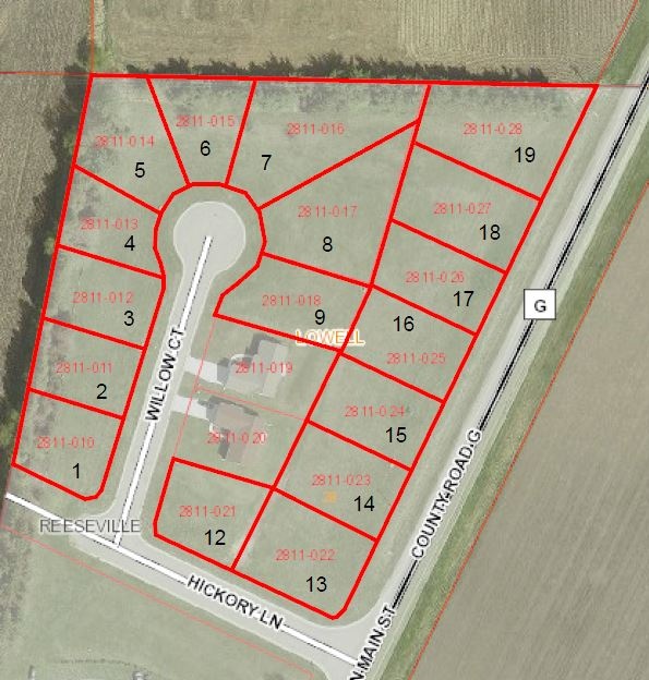 Lots 1-9, 12-19 Whispering Woods Subdivision