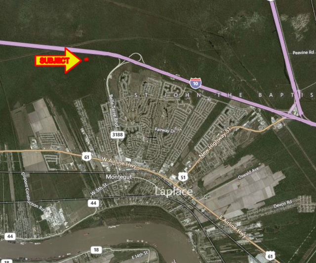 Near Interstate 10