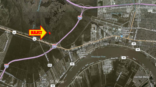 Near Airline Hwy and Interstate 310 Interchange
