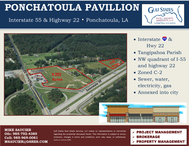 9.252 Acres on I-55 and Highway 22