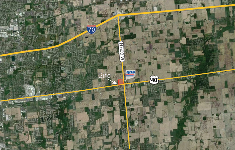 NWC of County Road N 600 West & US 40 West/ US 40 Hwy Rear